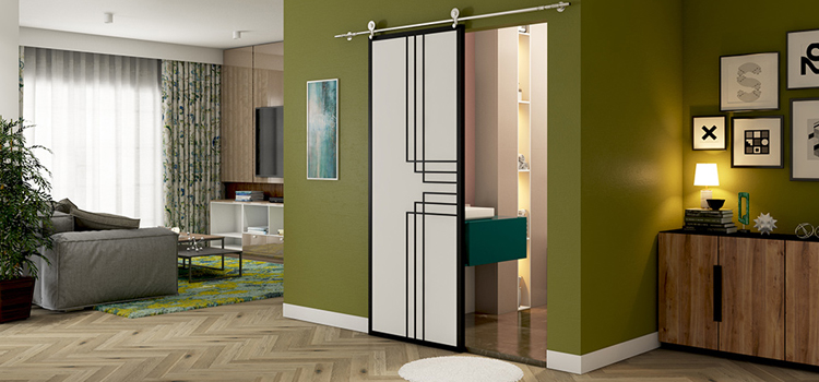 sliding bathroom door installation in Santa Fe Springs